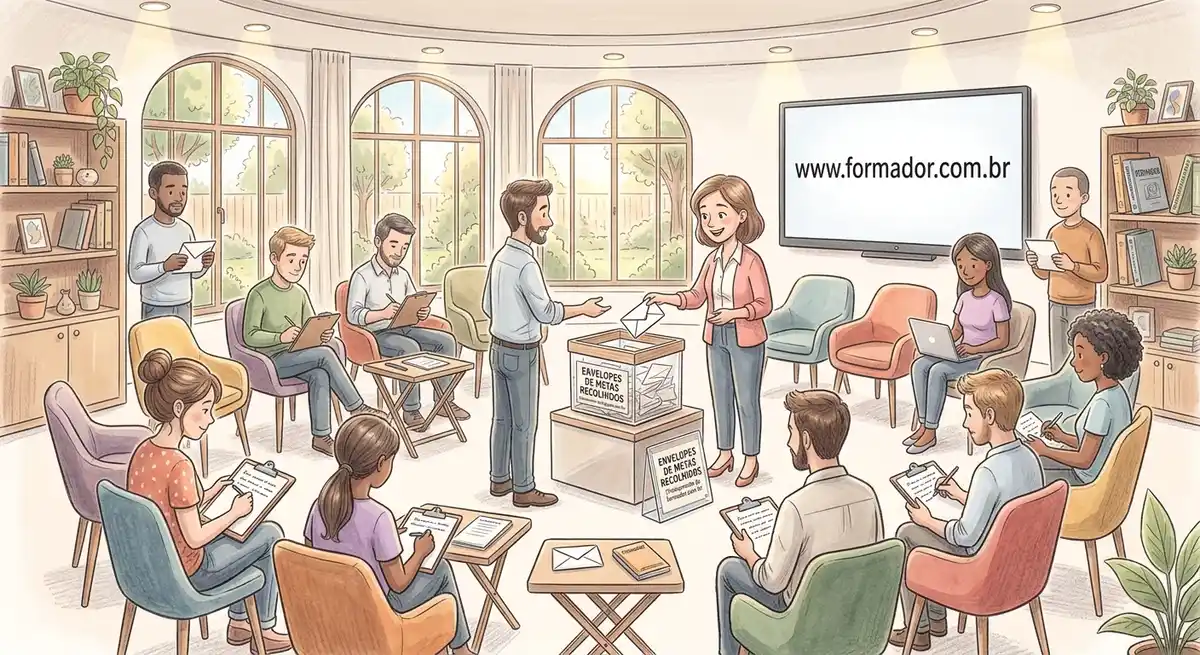 Ilustração da Dinâmica Carta a Si Próprio - Objetivos: Levantamento de expectativas individu...