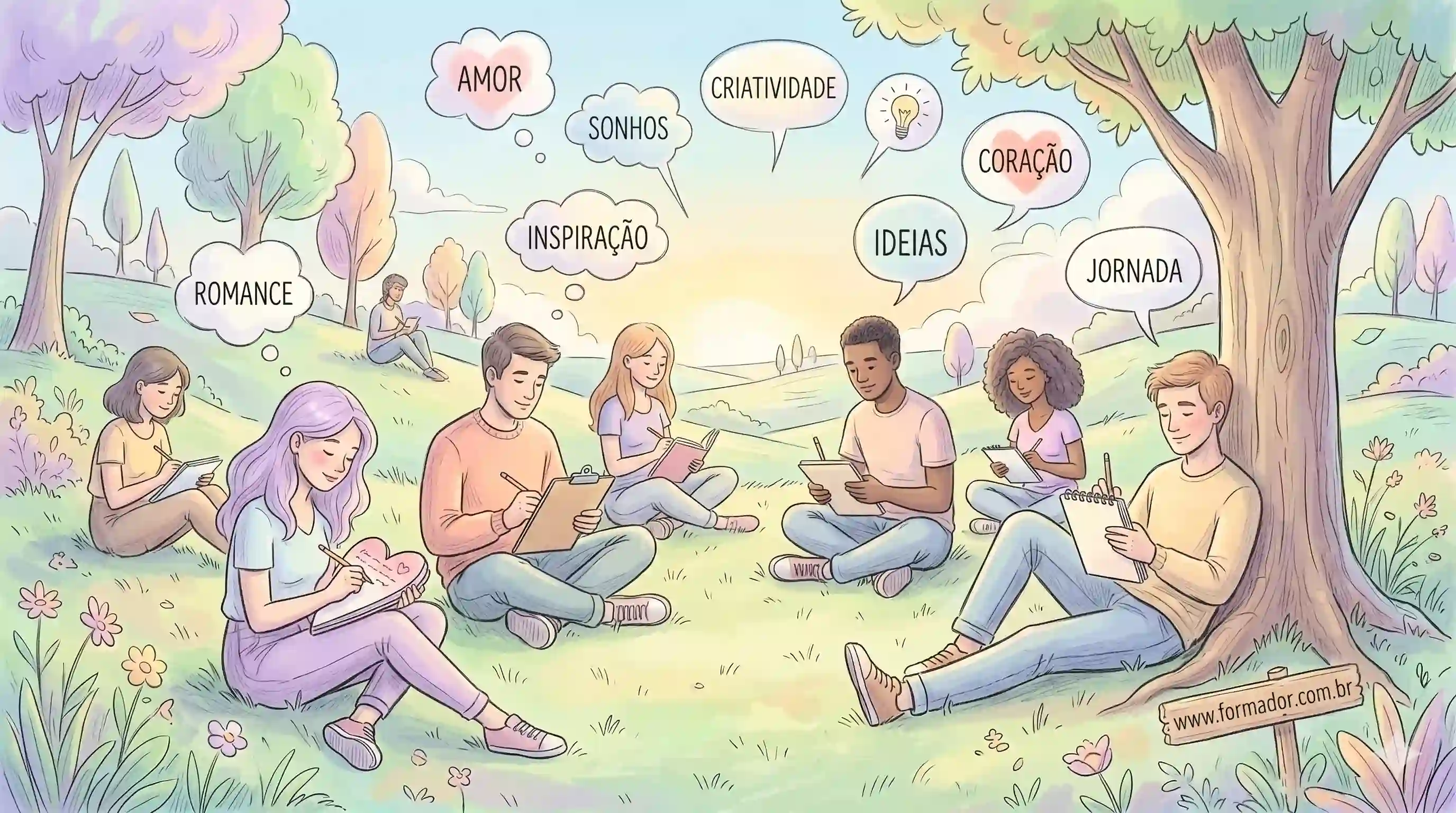 Ilustração da Dinâmica Romance - Objetivos: Oferecer um momento de descontração e...