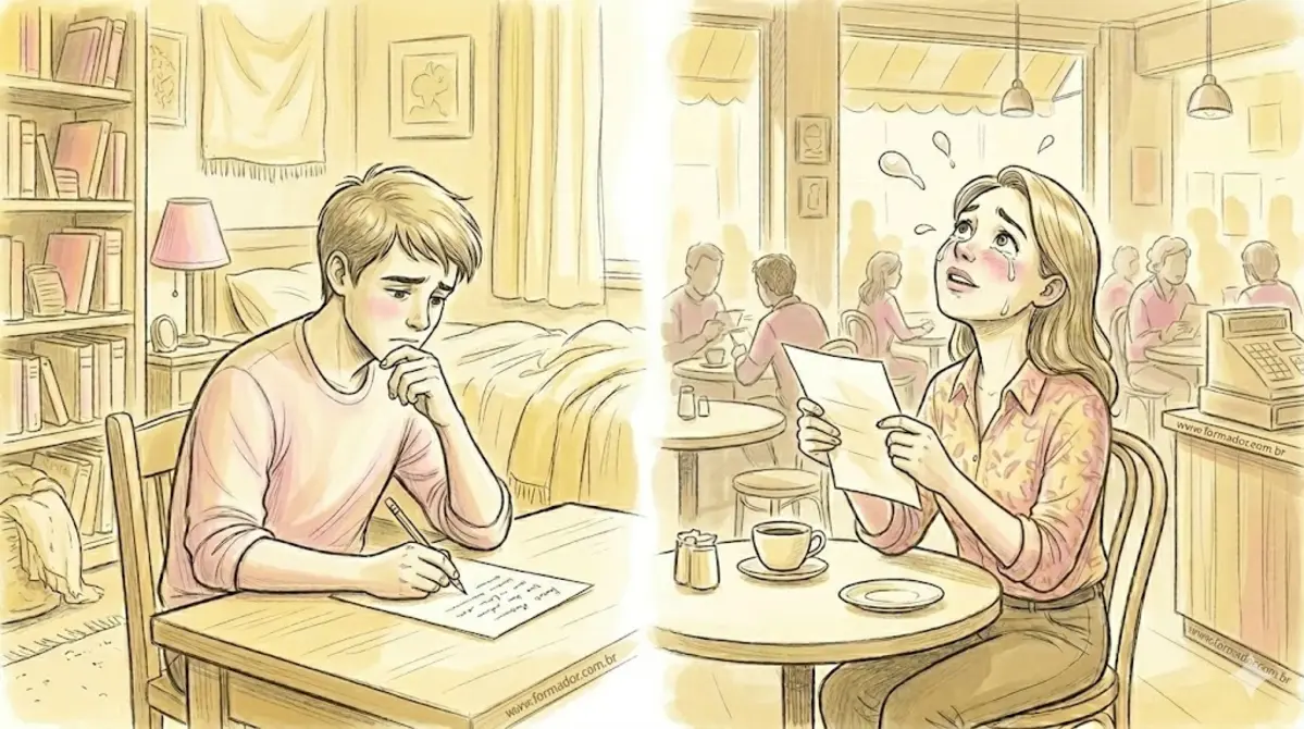 Ilustração da Dinâmica Carta de Despedida - Objetivos: Avaliar o momento concreto que está s...